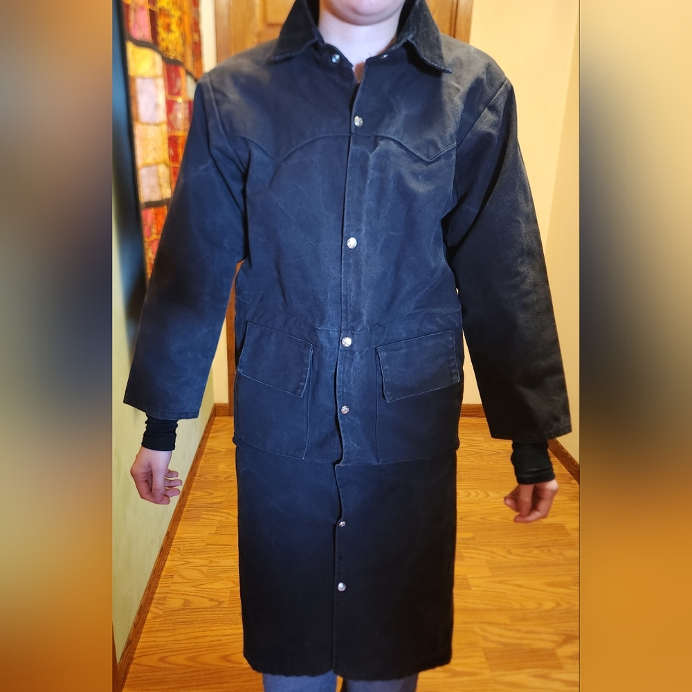 Western Riding Duster Jacket, Youth 14 Unisex - Picture 2 of 4